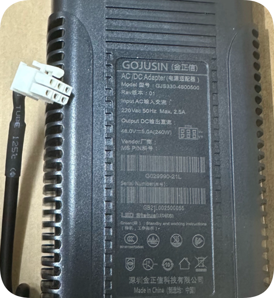 *Brand NEW*Industrial 48V 5A 240W Power Adapter GOJUSIN with 6-Hole 8-Color Terminal Pow